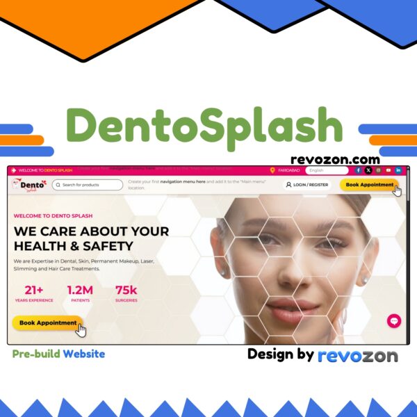 DentoSplash – Dental, Skin & Hair Care Clinic Website