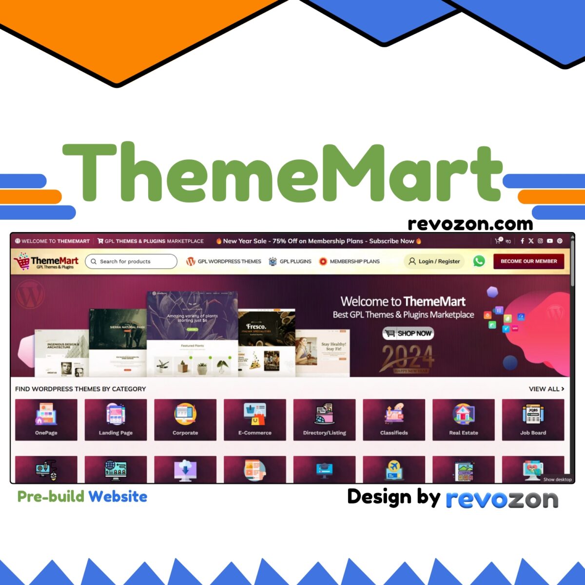 ThemeMart – GPL Themes and Plugins Website ThemeMart is a premium, ready-to-launch WordPress website solution designed specifically for selling GPL-licensed themes, plugins, and digital products. Built using the powerful WoodMart theme and intuitive Elementor page builder, this platform offers everything you need to start and scale your GPL digital products business. GPL WordPress themes store, download GPL plugins, GPL digital products WooCommerce website, GPL reseller WordPress site, WordPress theme shop template