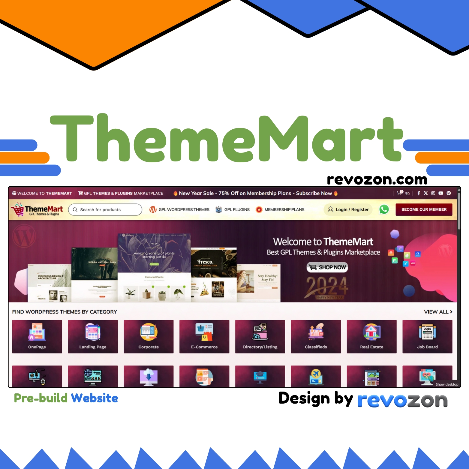 ThemeMart – GPL Themes and Plugins Website ThemeMart is a premium, ready-to-launch WordPress website solution designed specifically for selling GPL-licensed themes, plugins, and digital products. Built using the powerful WoodMart theme and intuitive Elementor page builder, this platform offers everything you need to start and scale your GPL digital products business. GPL WordPress themes store, download GPL plugins, GPL digital products WooCommerce website, GPL reseller WordPress site, WordPress theme shop template
